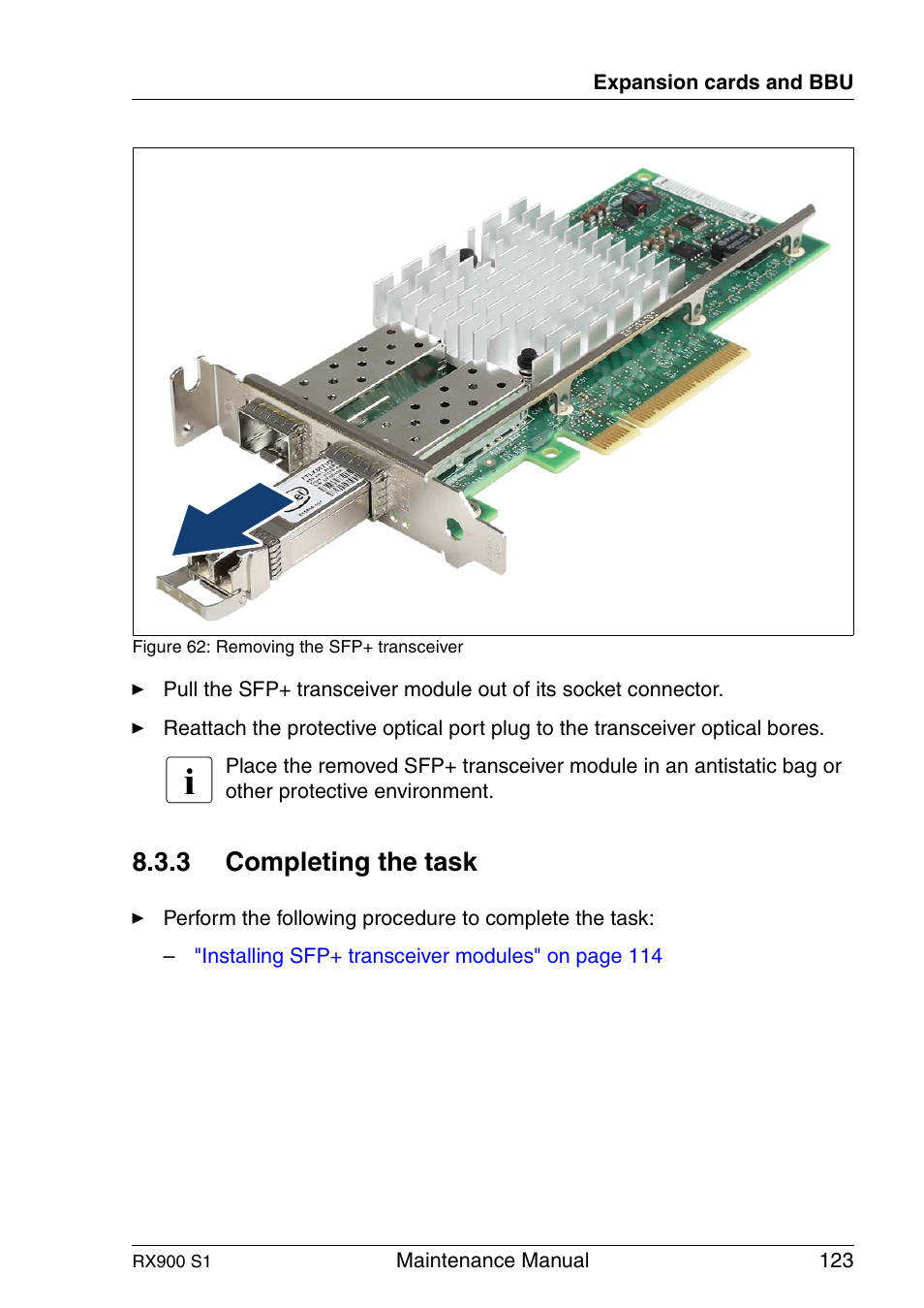 Completing the task, 3 completing the task | FUJITSU PRIMERGY RX900 S1 User Manual | Page 123 / 368