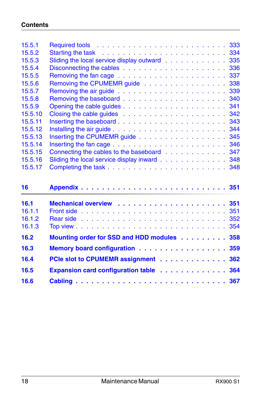 FUJITSU PRIMERGY RX900 S1 User Manual | Page 18 / 368