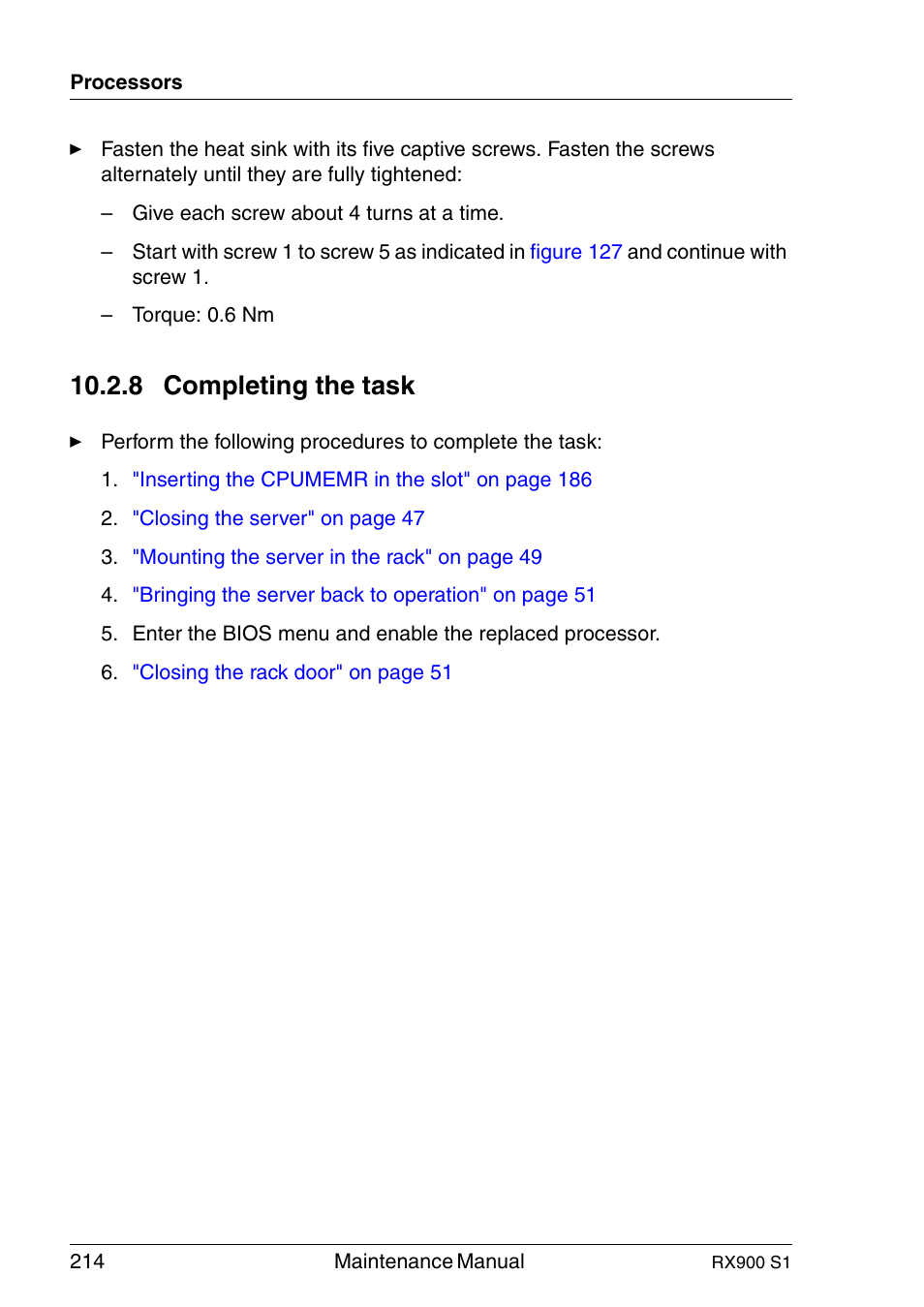 Completing the task, 8 completing the task | FUJITSU PRIMERGY RX900 S1 User Manual | Page 214 / 368