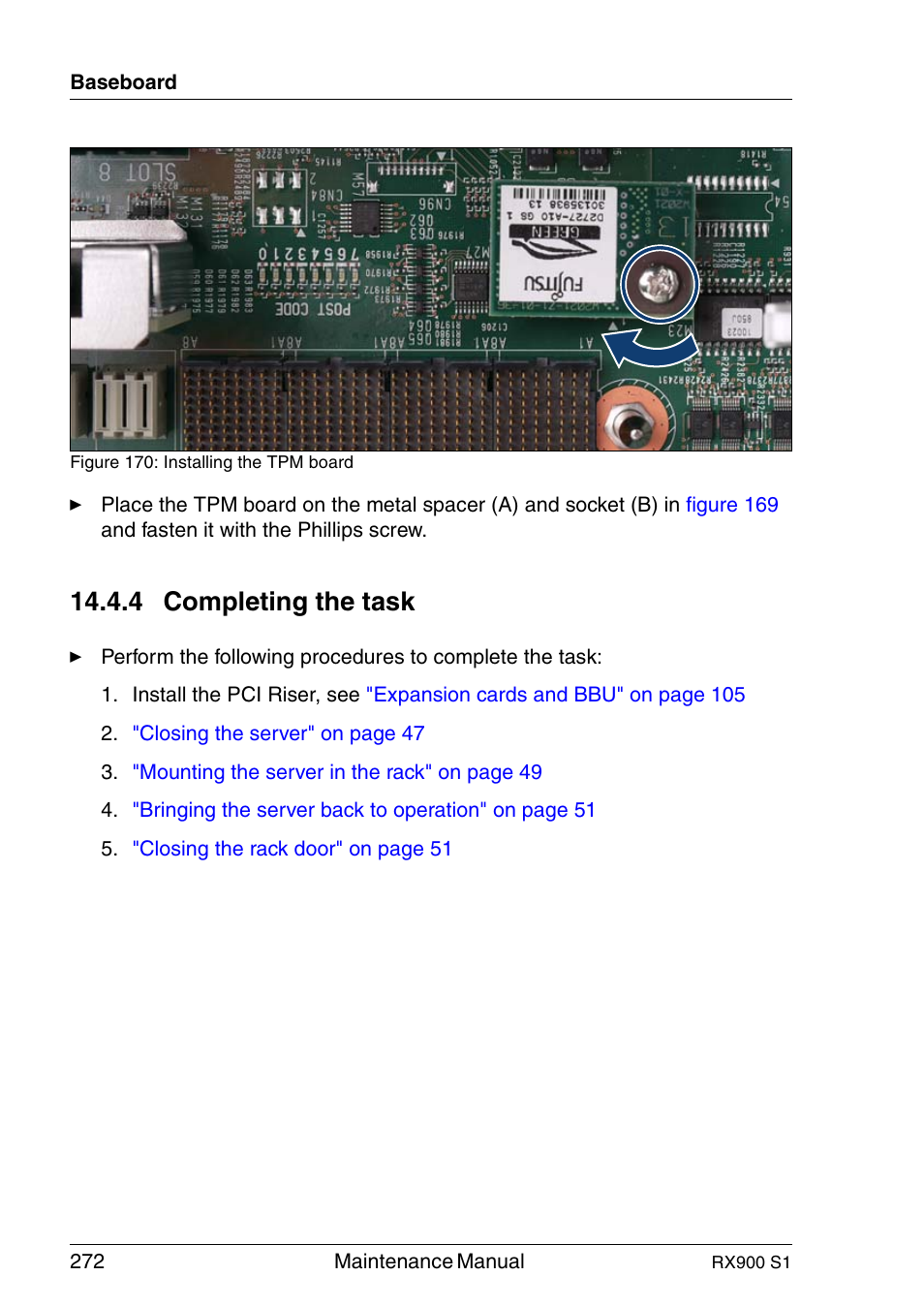 Completing the task, 4 completing the task | FUJITSU PRIMERGY RX900 S1 User Manual | Page 272 / 368