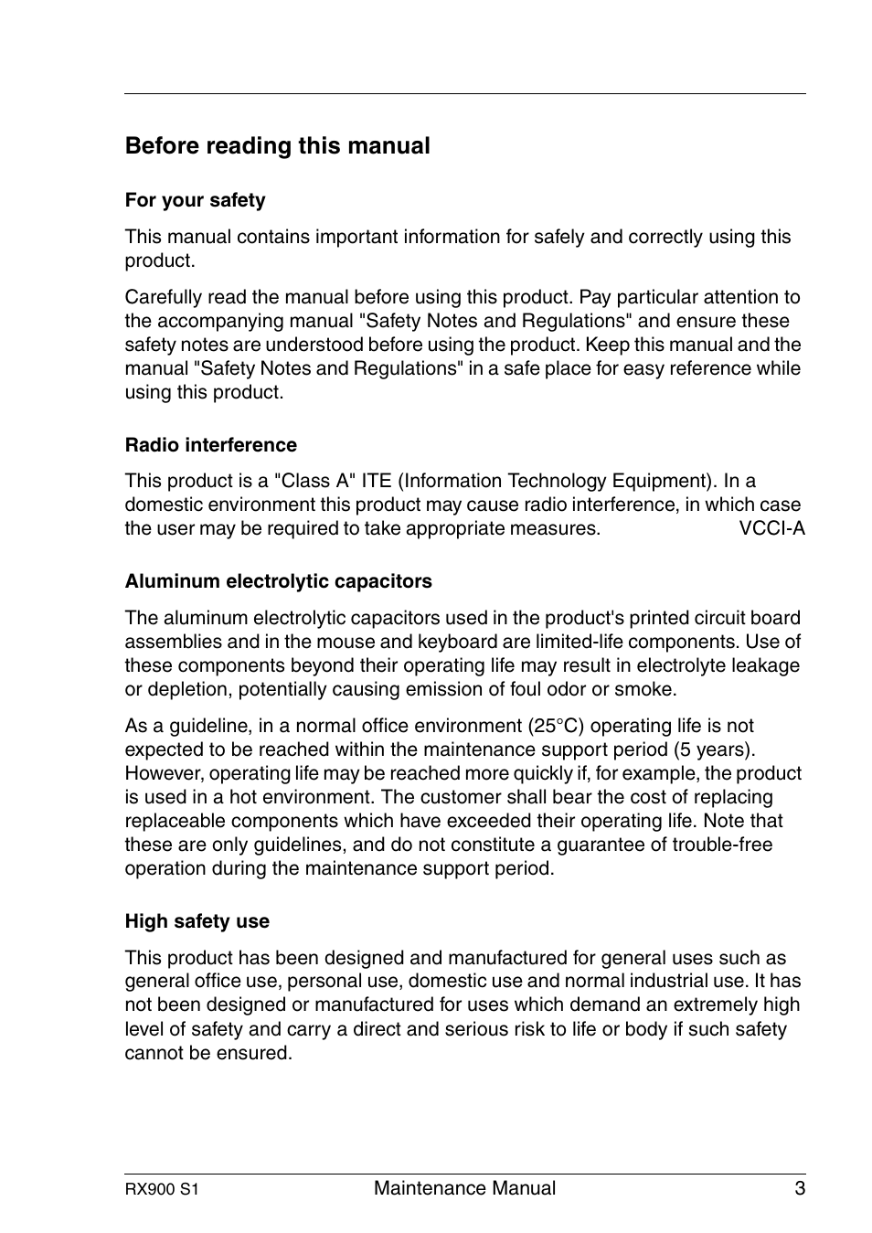 Before reading this manual | FUJITSU PRIMERGY RX900 S1 User Manual | Page 3 / 368