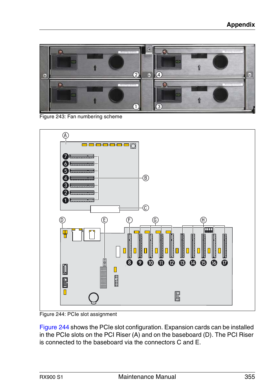 Figure 244, Figure 243 | FUJITSU PRIMERGY RX900 S1 User Manual | Page 355 / 368