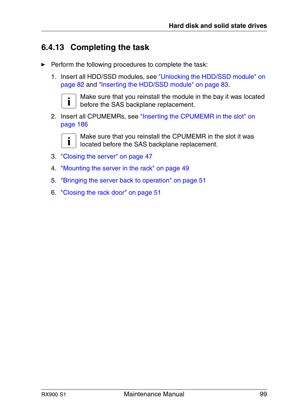 Completing the task, 13 completing the task | FUJITSU PRIMERGY RX900 S1 User Manual | Page 99 / 368