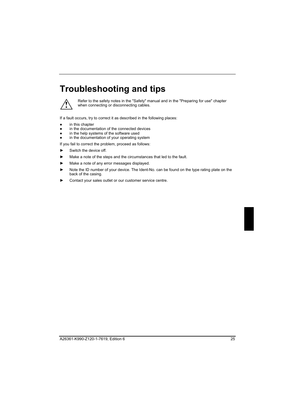 Troubleshooting and tips | FUJITSU Siemens CELCIUS M/V/R User Manual | Page 33 / 92