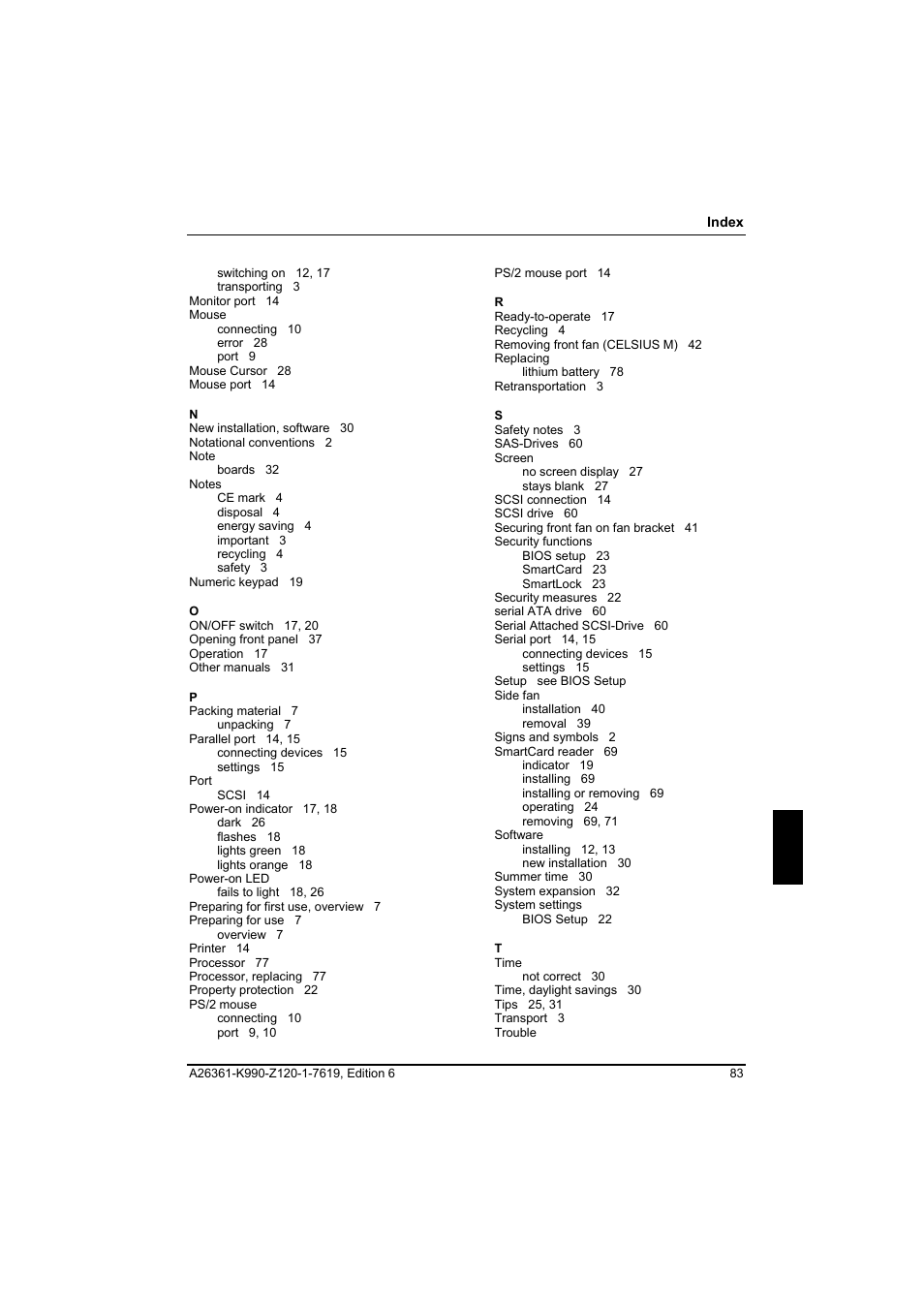 FUJITSU Siemens CELCIUS M/V/R User Manual | Page 91 / 92