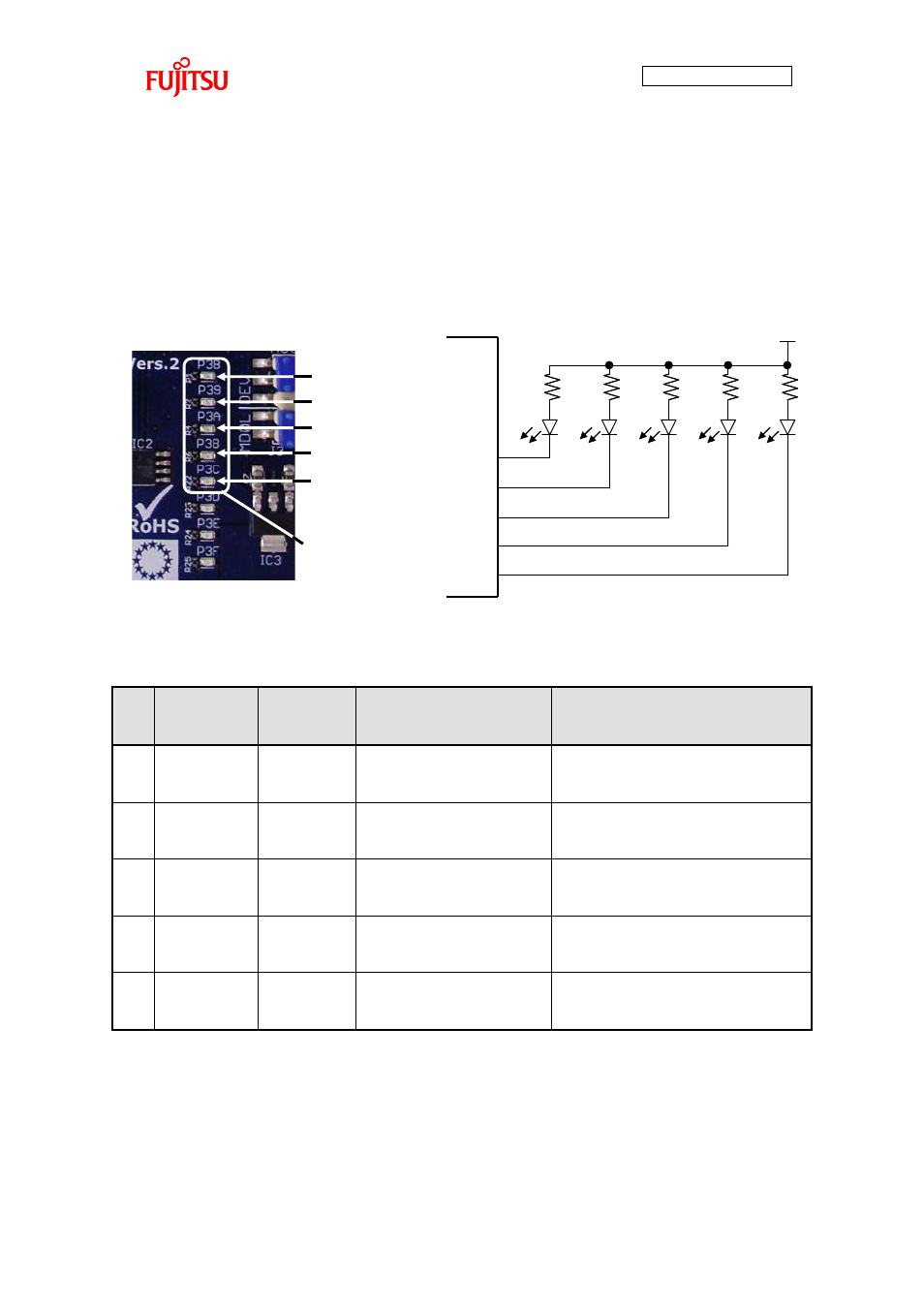 3 selection indicator led, Selection indicator led | FUJITSU FMB AN706 User Manual | Page 45 / 99