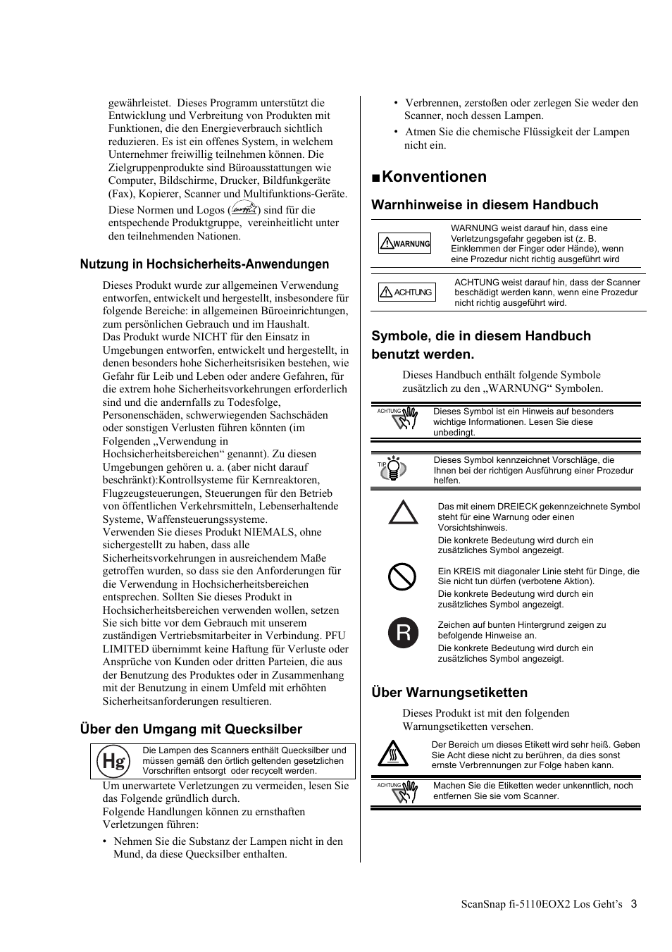 Konventionen | FUJITSU fi-5110EOX2 User Manual | Page 57 / 130