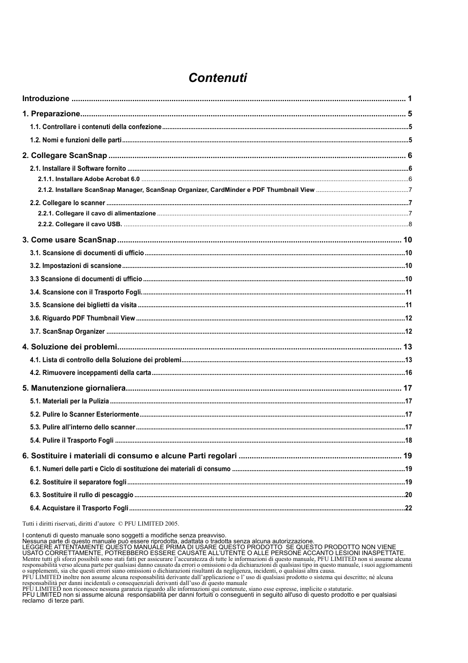 Contenuti | FUJITSU fi-5110EOX2 User Manual | Page 80 / 130