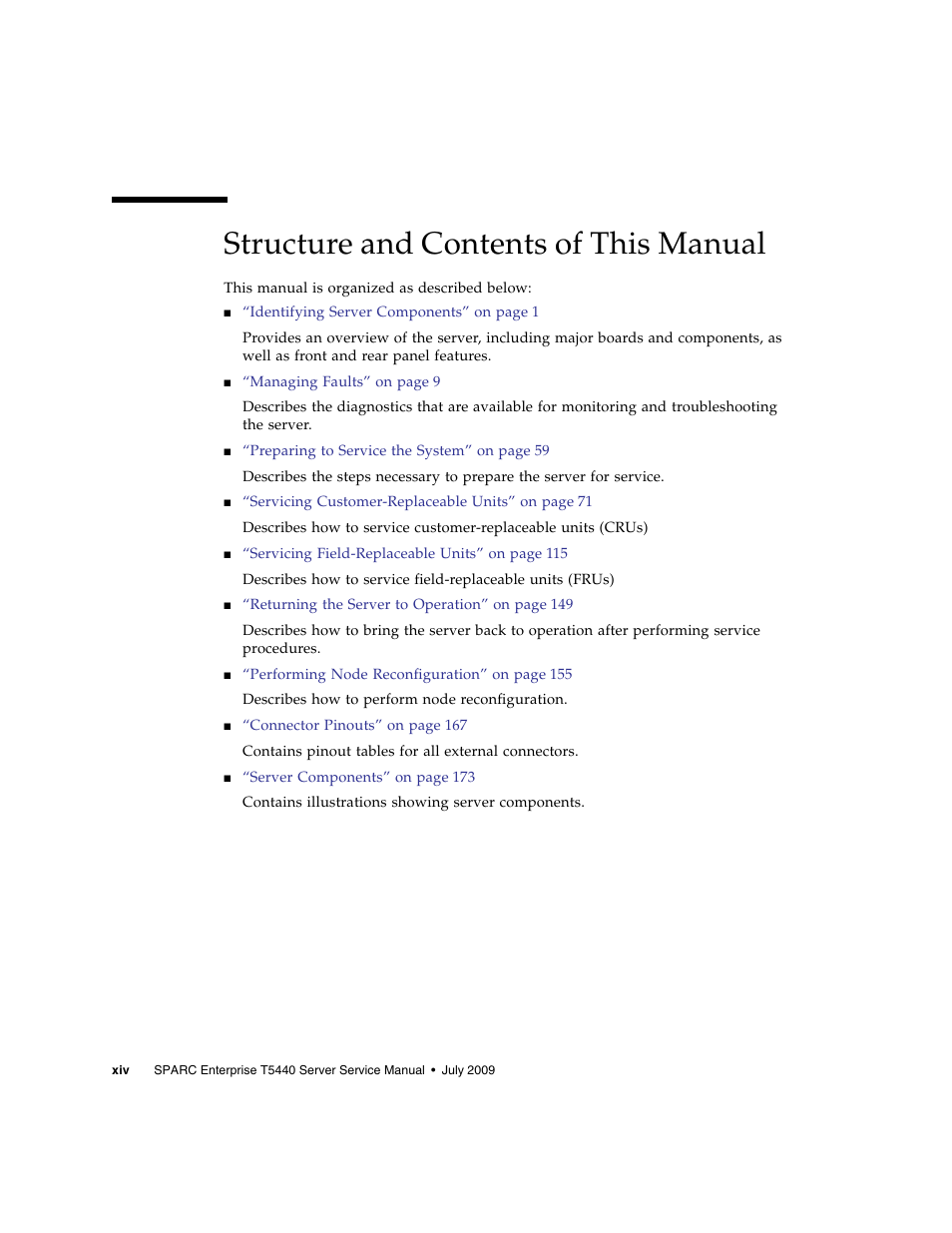 Structure and contents of this manual | FUJITSU SPARC T5440 User Manual | Page 16 / 214
