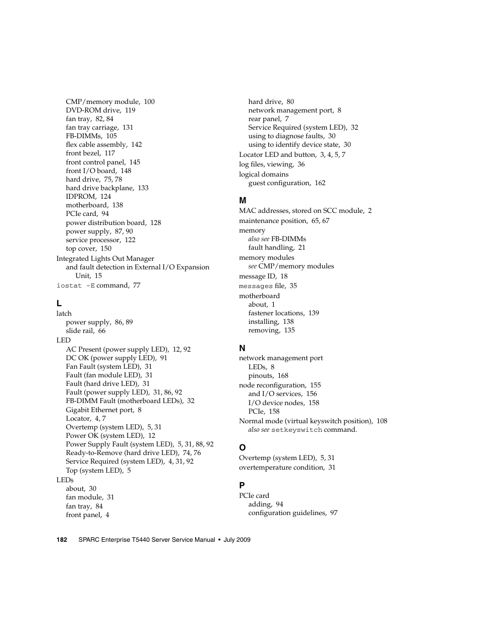 FUJITSU SPARC T5440 User Manual | Page 208 / 214