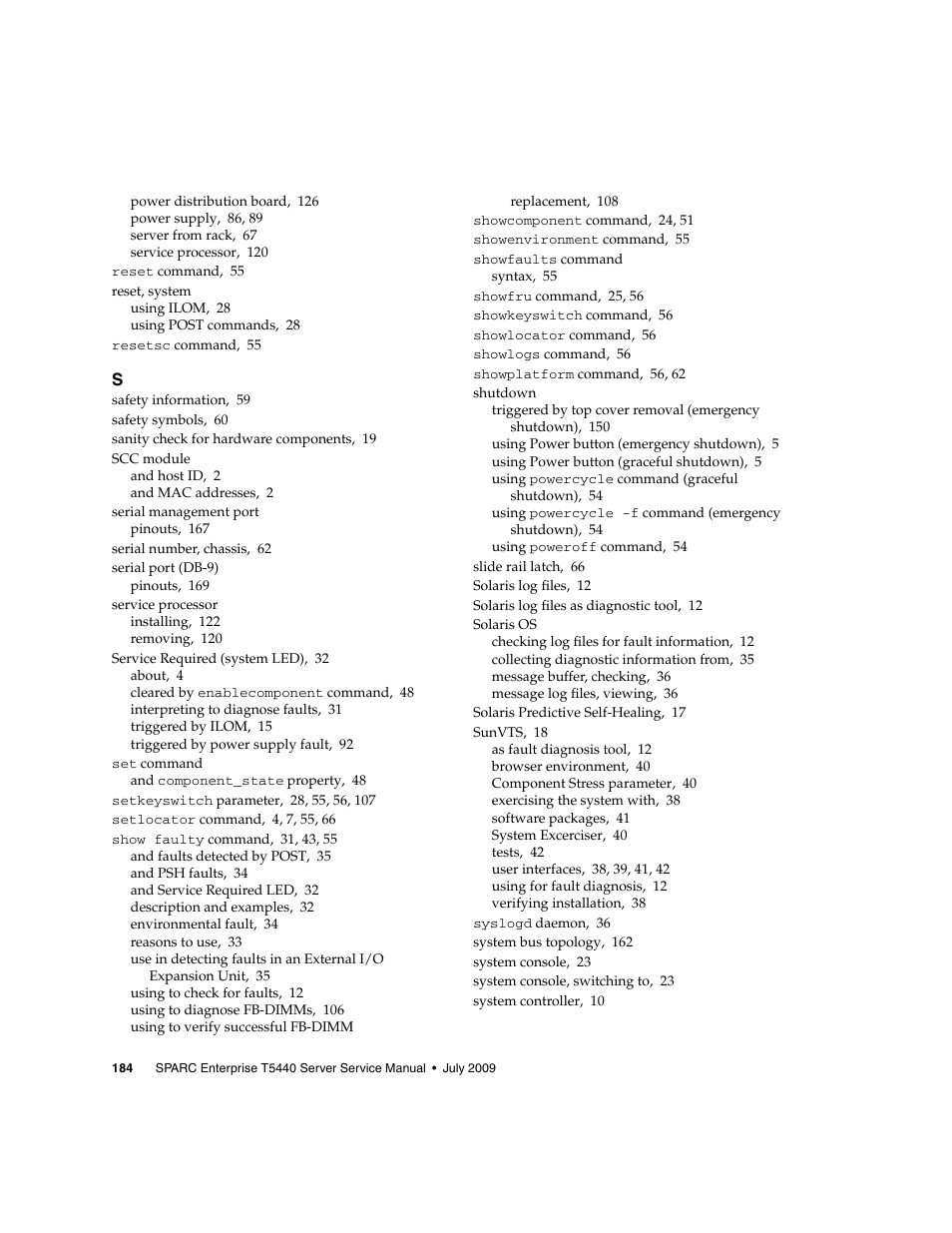 FUJITSU SPARC T5440 User Manual | Page 210 / 214