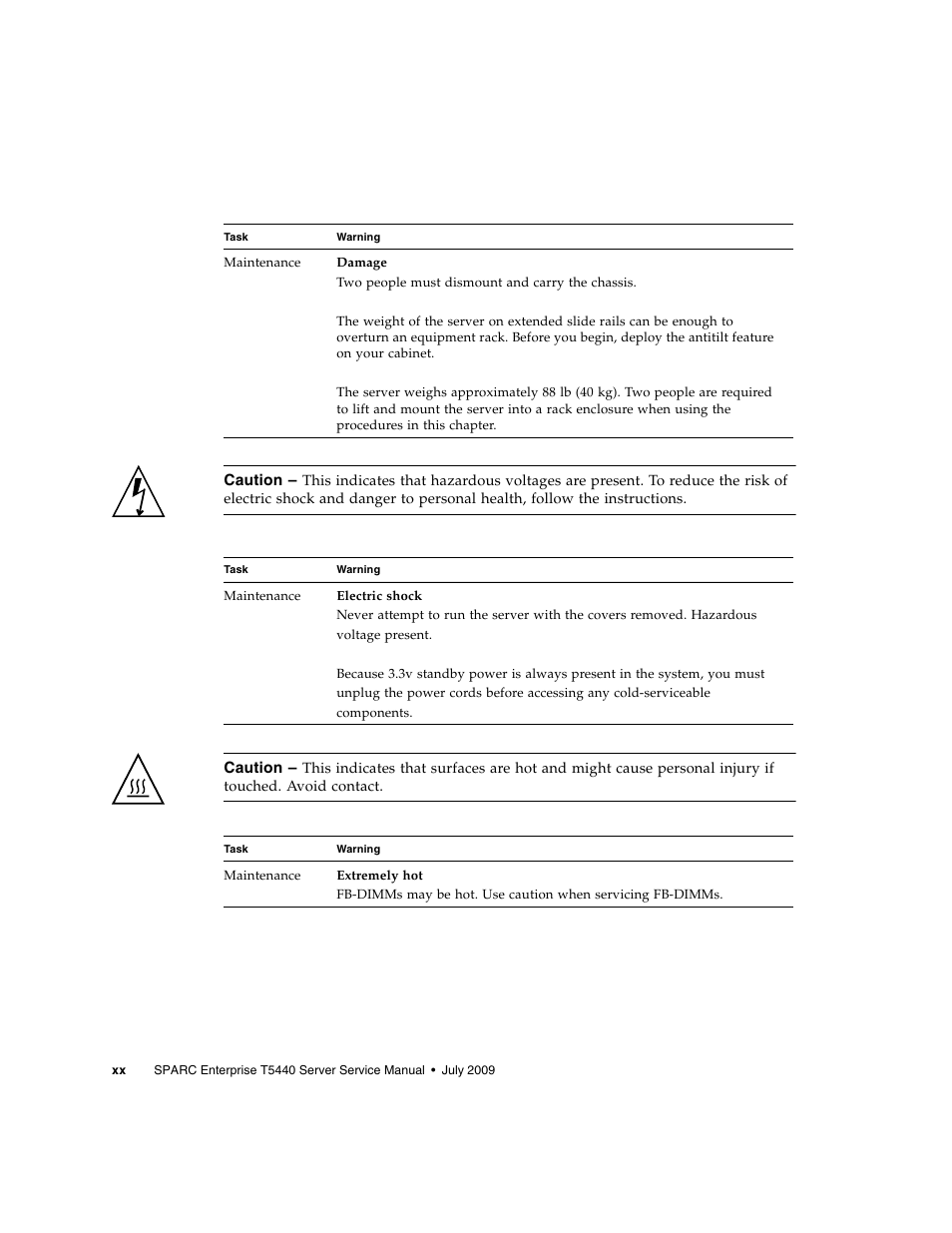 FUJITSU SPARC T5440 User Manual | Page 22 / 214