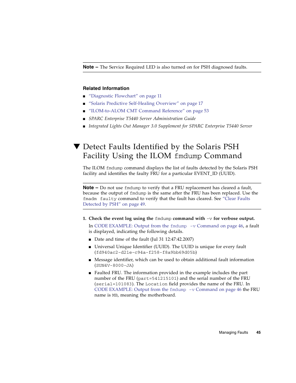 Related information | FUJITSU SPARC T5440 User Manual | Page 71 / 214