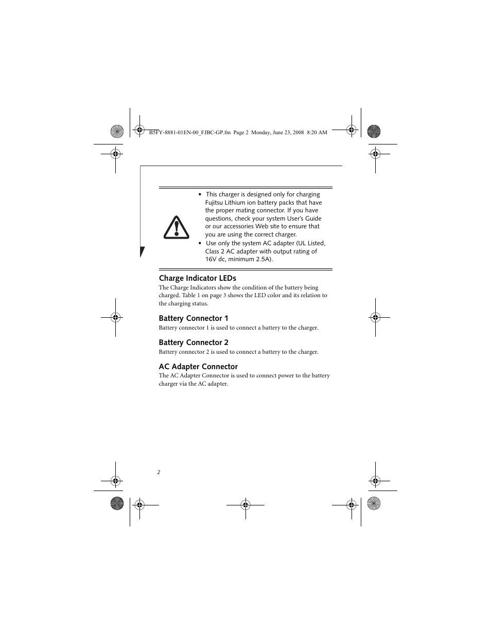 FUJITSU FJBC-GP User Manual | Page 2 / 12