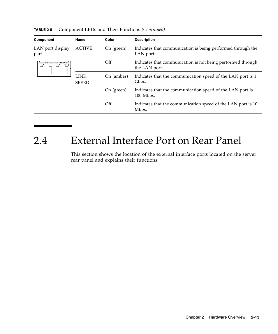4 external interface port on rear panel, External interface port on rear panel | FUJITSU M3000 User Manual | Page 33 / 198