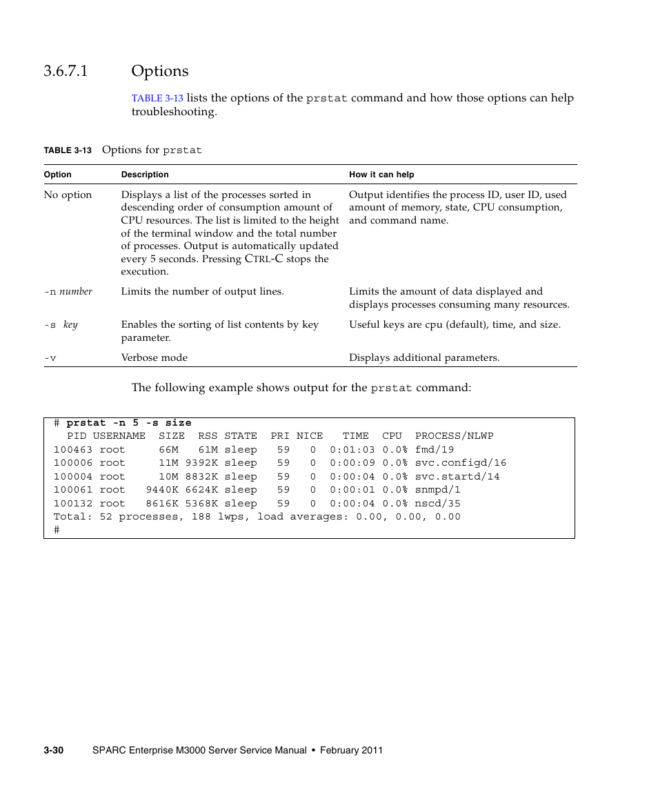 1 options, Options | FUJITSU M3000 User Manual | Page 68 / 198