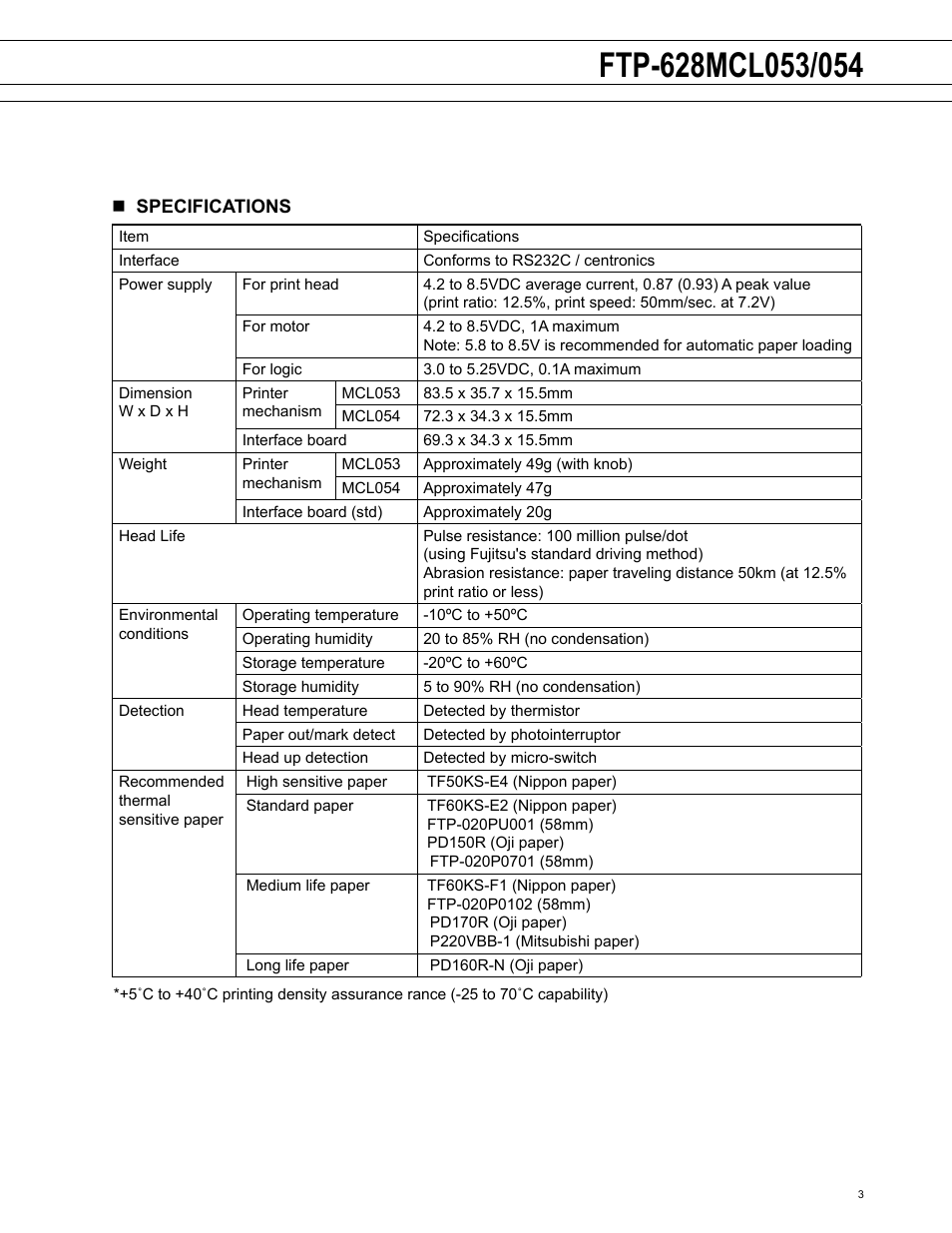 FUJITSU FTP-628MCL053 User Manual | Page 3 / 6