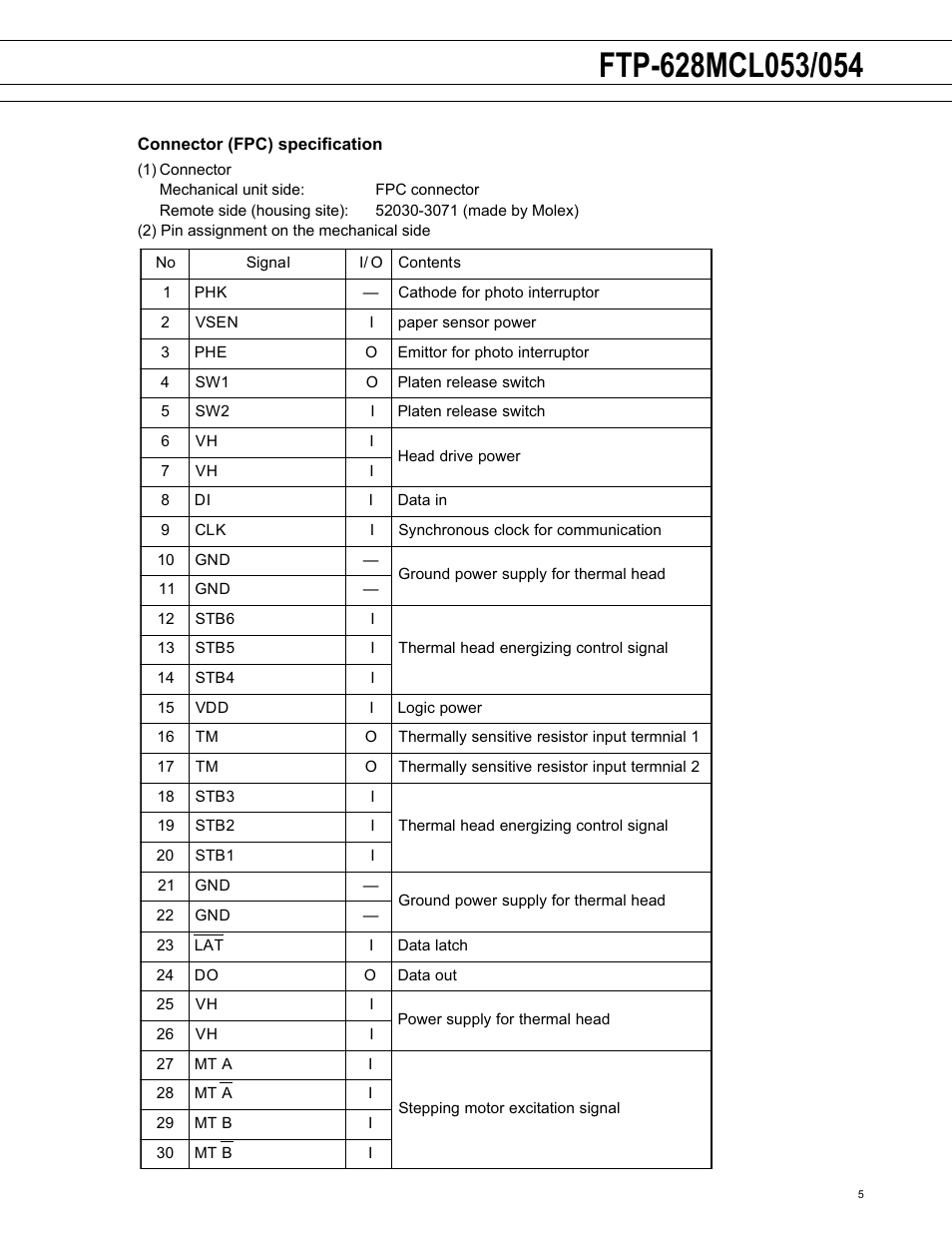 FUJITSU FTP-628MCL053 User Manual | Page 5 / 6