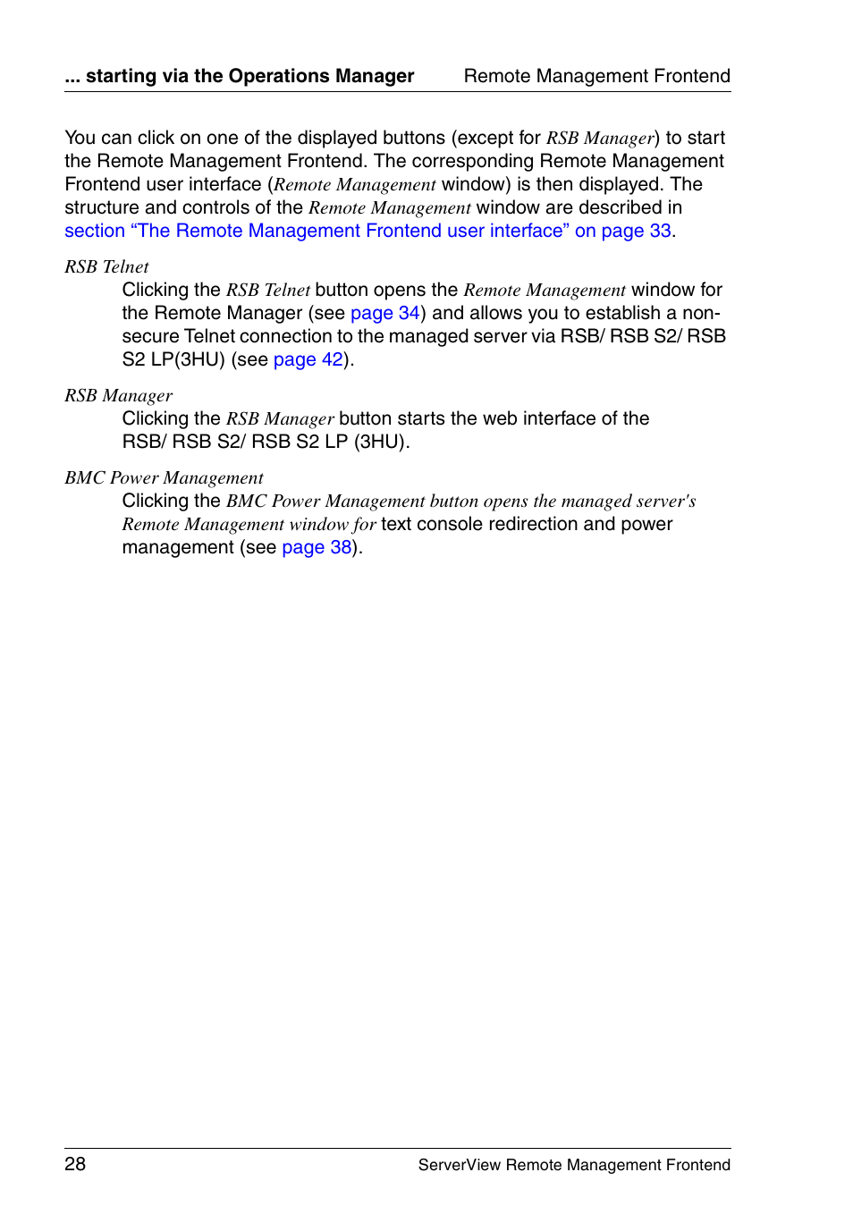 FUJITSU Primergy ServerView Suite ServerView Remote Management Frontend V4.90 User Manual | Page 28 / 62