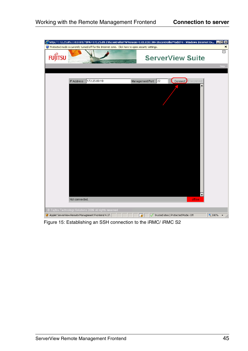 FUJITSU Primergy ServerView Suite ServerView Remote Management Frontend V4.90 User Manual | Page 45 / 62