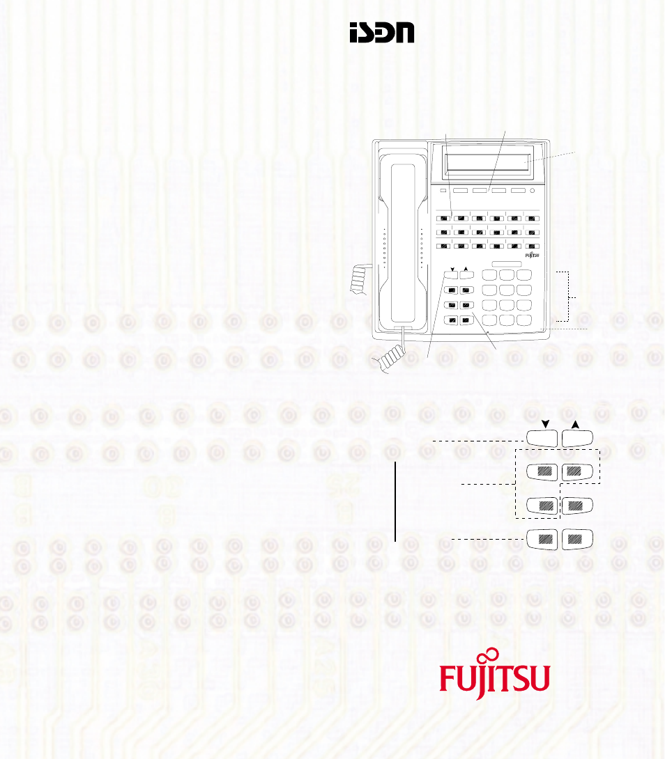 Quick reference card, Function keys volume/contrast buttons, Multifunction buttons softkeys | Display numeric keypad microphone, Function buttons | FUJITSU SRS-9924-ABM User Manual | Page 113 / 115