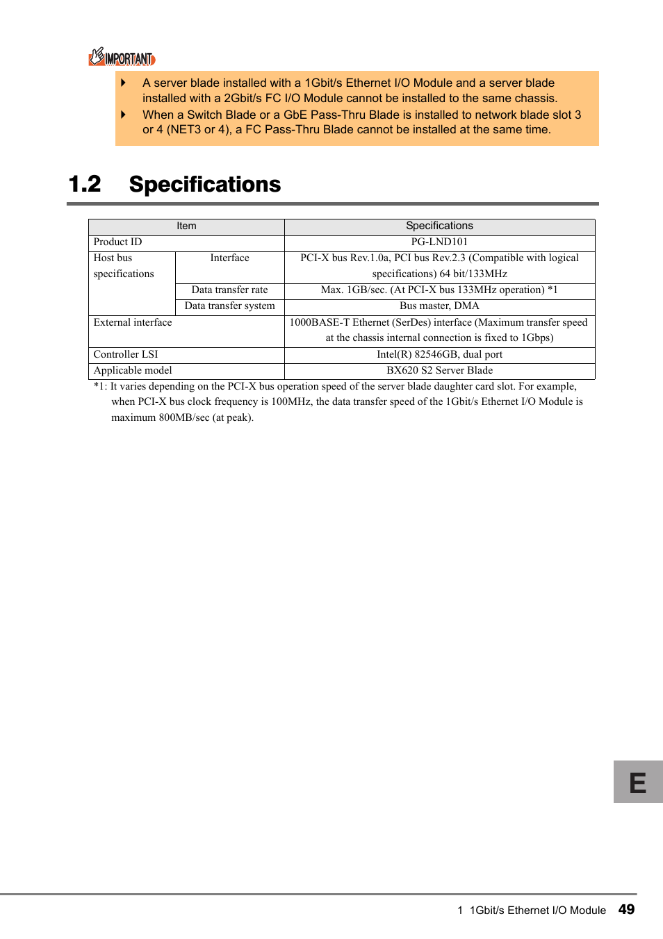 2 specifications, Specifications | FUJITSU PG-LND101 User Manual | Page 49 / 80