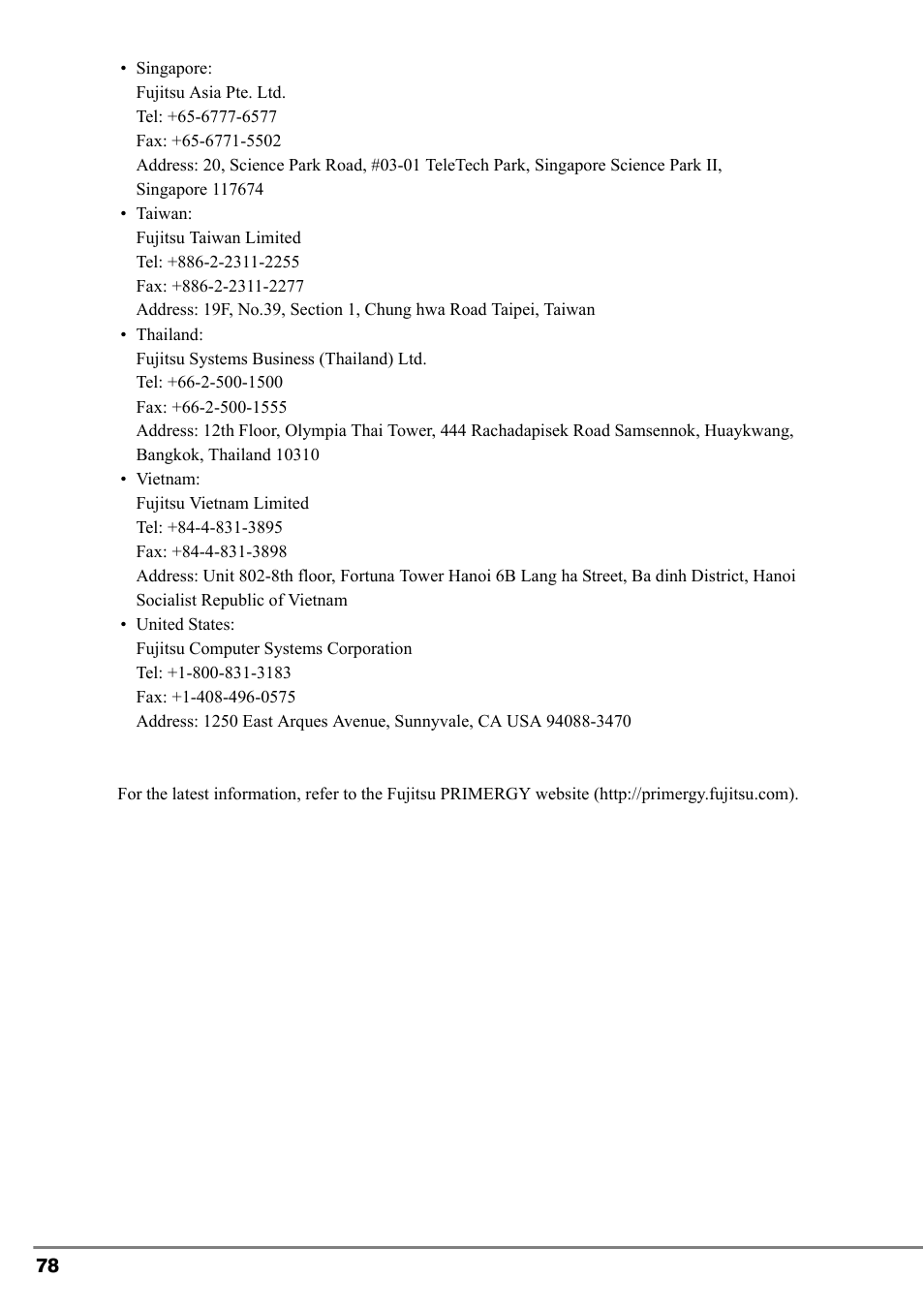 FUJITSU PG-LND101 User Manual | Page 78 / 80