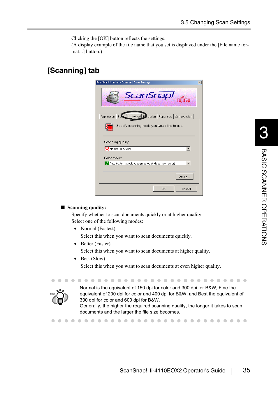 Scanning] tab | FUJITSU fi-4110EOX2 User Manual | Page 51 / 91