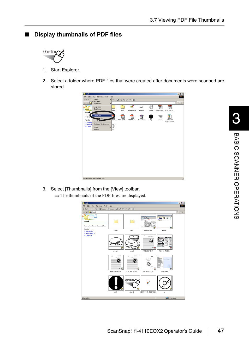 Display thumbnails of pdf files | FUJITSU fi-4110EOX2 User Manual | Page 63 / 91