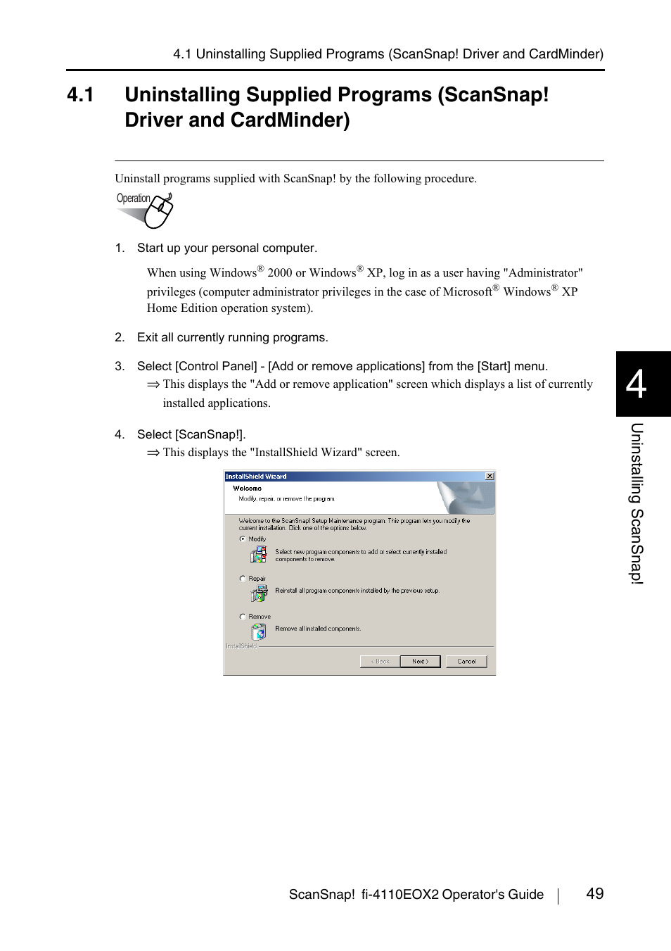 Cardminder) | FUJITSU fi-4110EOX2 User Manual | Page 65 / 91
