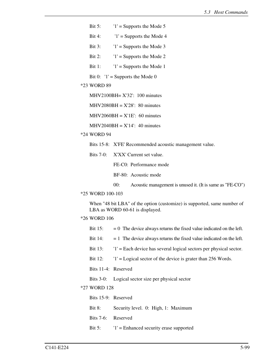 FUJITSU MHV2060BH User Manual | Page 175 / 274