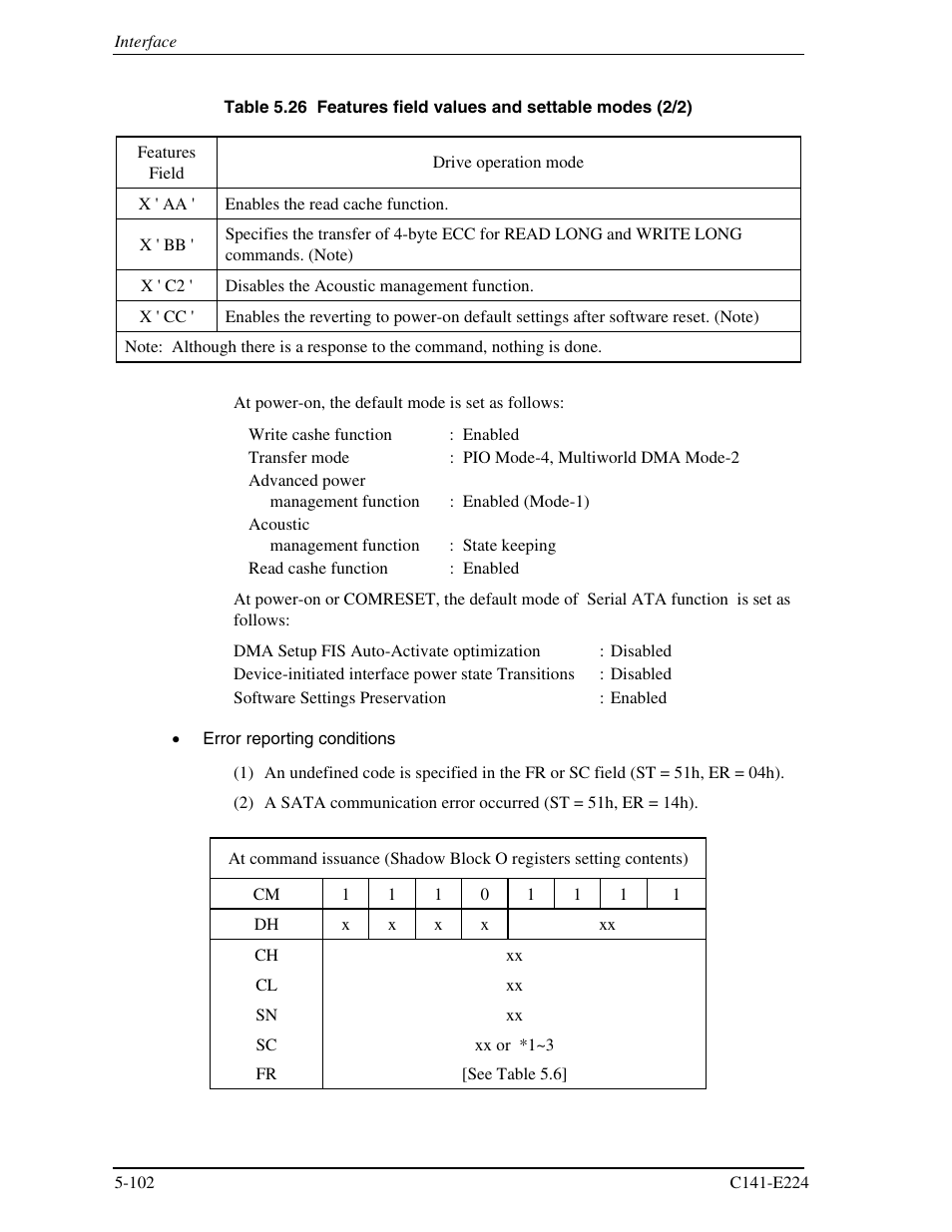 FUJITSU MHV2060BH User Manual | Page 178 / 274