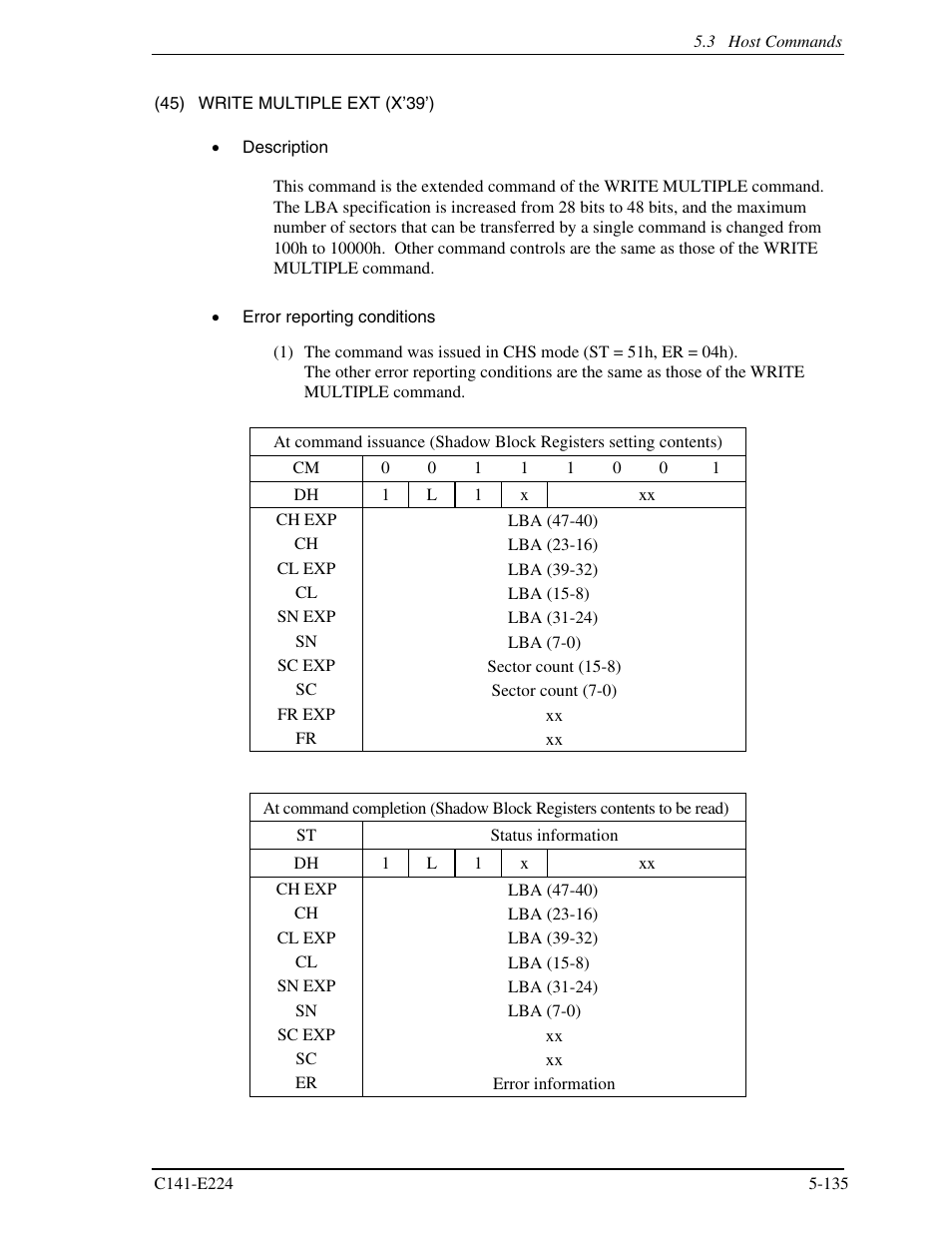 FUJITSU MHV2060BH User Manual | Page 211 / 274