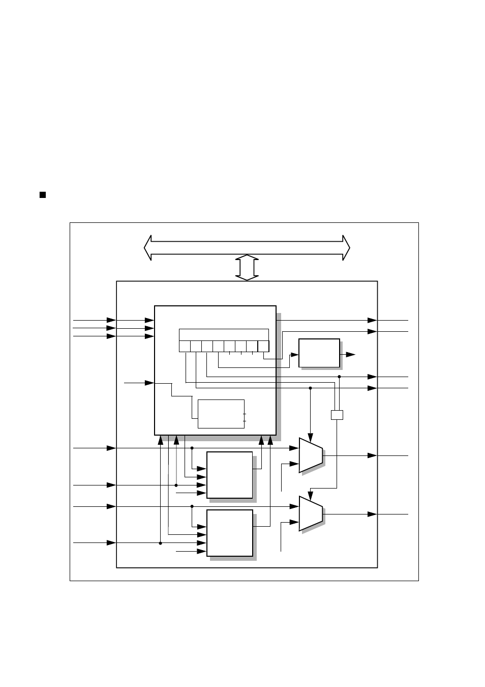 Block diagram clock supervisor, Clock supervisor, Internal bus | Control logic | FUJITSU MB91460 SERIES FR60 User Manual | Page 240 / 1038