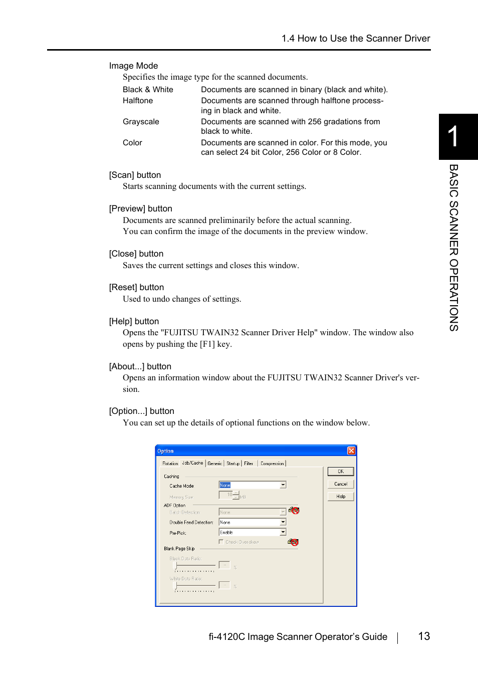 13 basic scanner opera t ions | FUJITSU Image Scanner fi-4120C User Manual | Page 29 / 121
