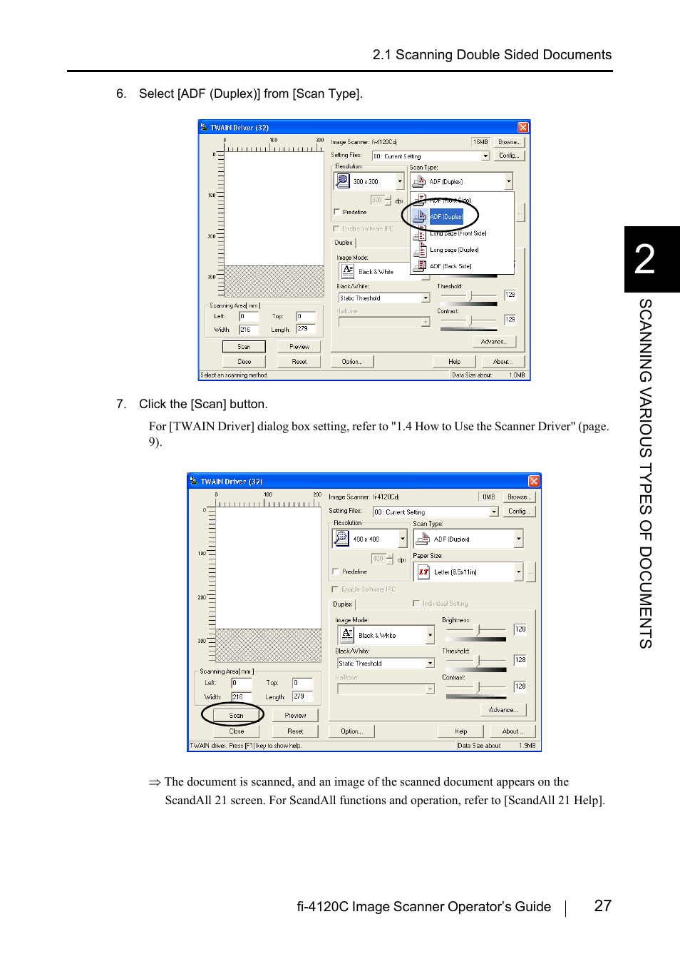 FUJITSU Image Scanner fi-4120C User Manual | Page 43 / 121