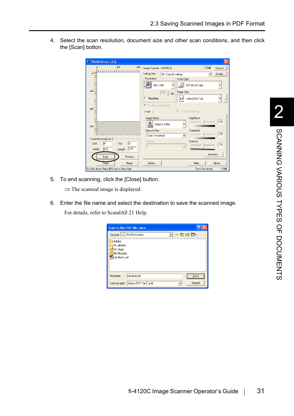 FUJITSU Image Scanner fi-4120C User Manual | Page 47 / 121