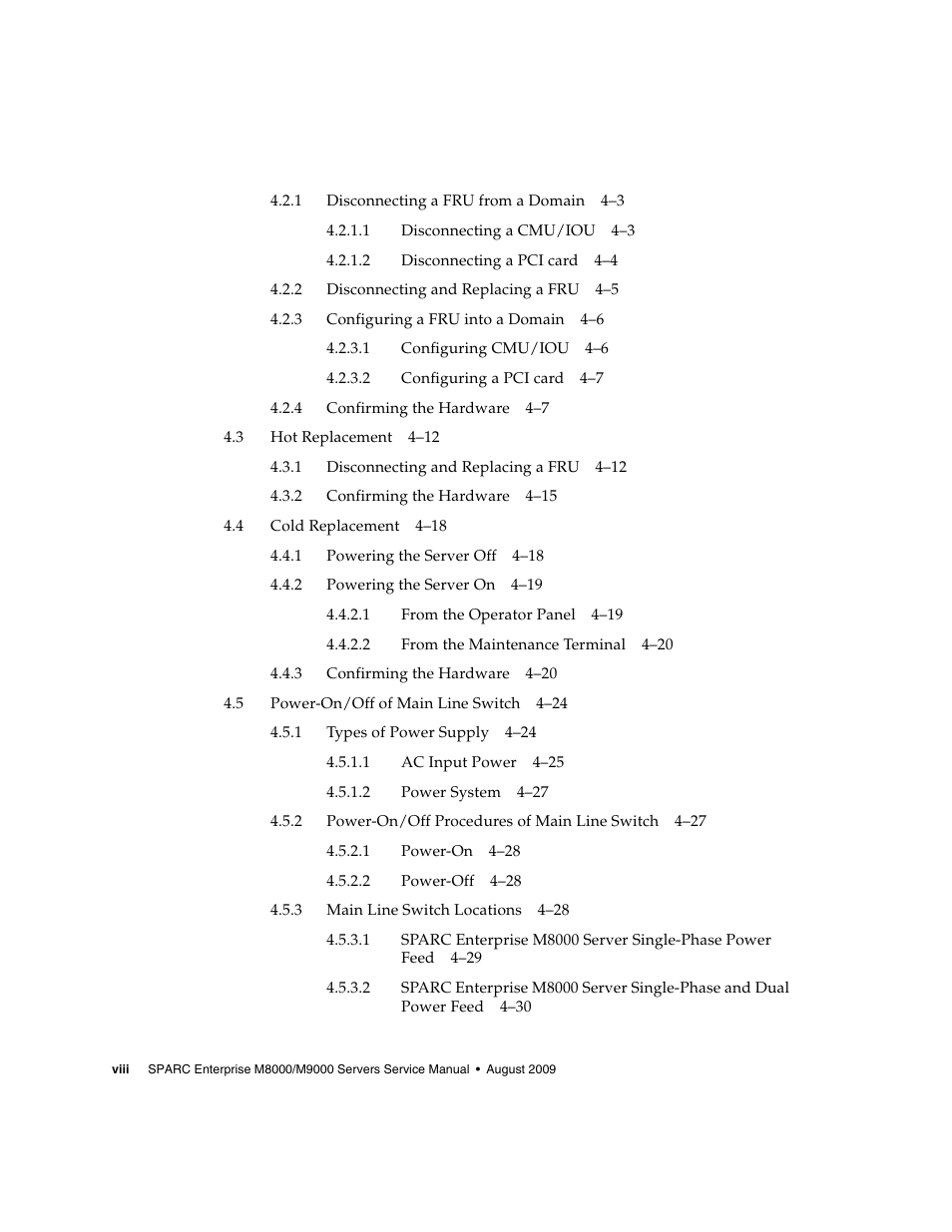 FUJITSU SPARC ENTERPRISE M8000 User Manual | Page 10 / 514
