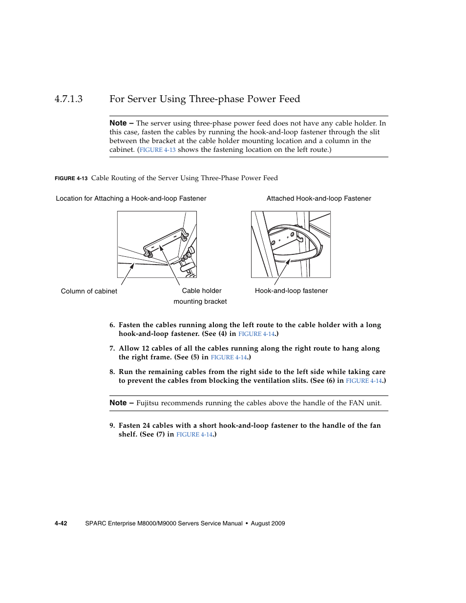 3 for server using three-phase power feed, For server using three-phase power feed | FUJITSU SPARC ENTERPRISE M8000 User Manual | Page 136 / 514