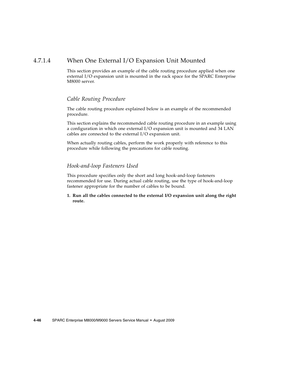 4 when one external i/o expansion unit mounted, When one external i/o expansion unit mounted | FUJITSU SPARC ENTERPRISE M8000 User Manual | Page 140 / 514