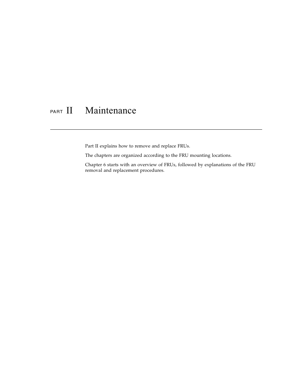 Ii maintenance | FUJITSU SPARC ENTERPRISE M8000 User Manual | Page 145 / 514