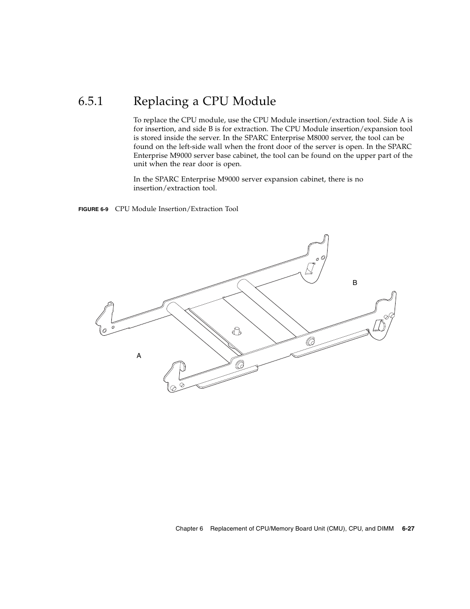 1 replacing a cpu module, Replacing a cpu module | FUJITSU SPARC ENTERPRISE M8000 User Manual | Page 179 / 514