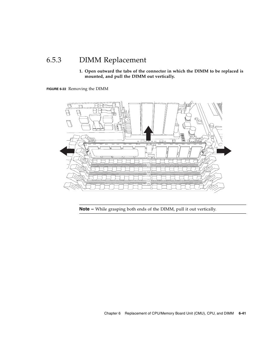 3 dimm replacement, Dimm replacement | FUJITSU SPARC ENTERPRISE M8000 User Manual | Page 193 / 514