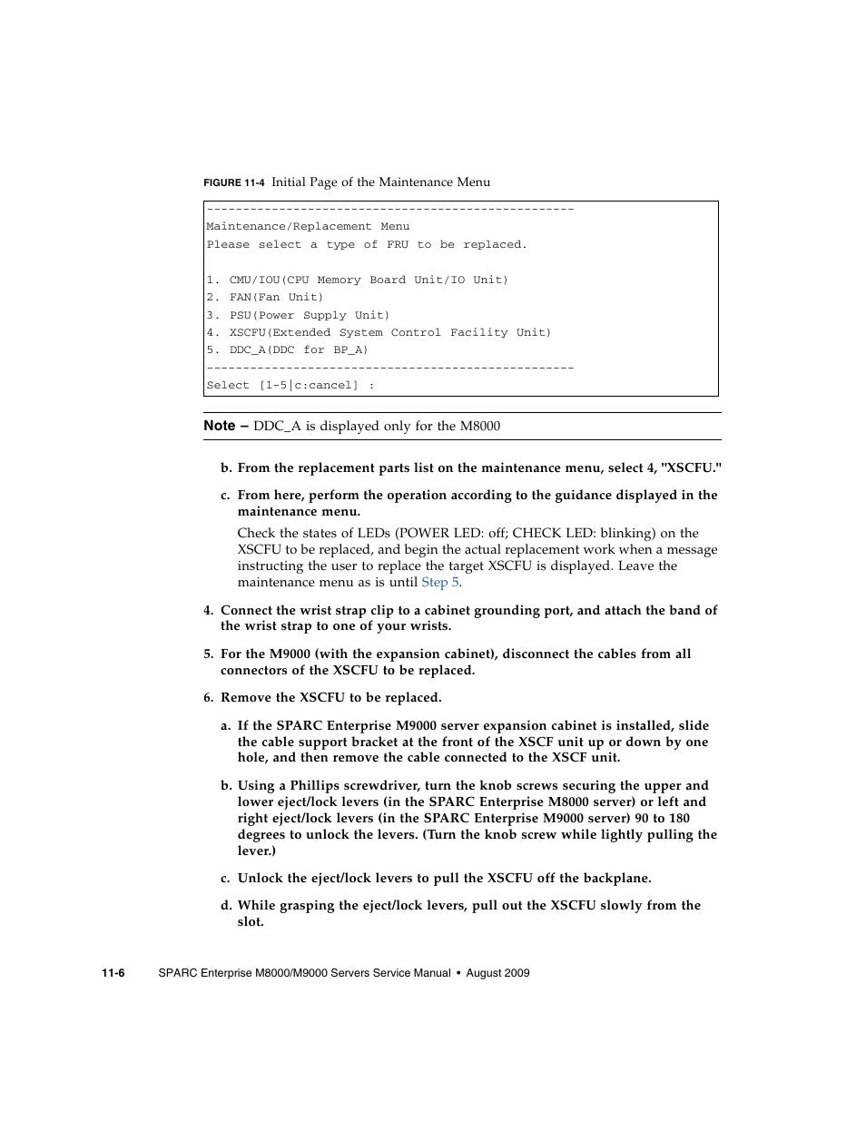 Figure 11-4 | FUJITSU SPARC ENTERPRISE M8000 User Manual | Page 258 / 514