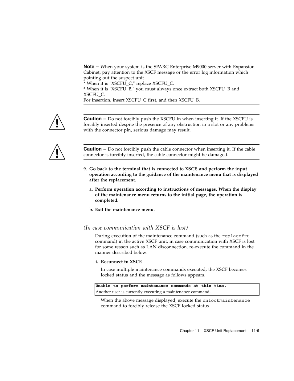 Step 9 | FUJITSU SPARC ENTERPRISE M8000 User Manual | Page 261 / 514