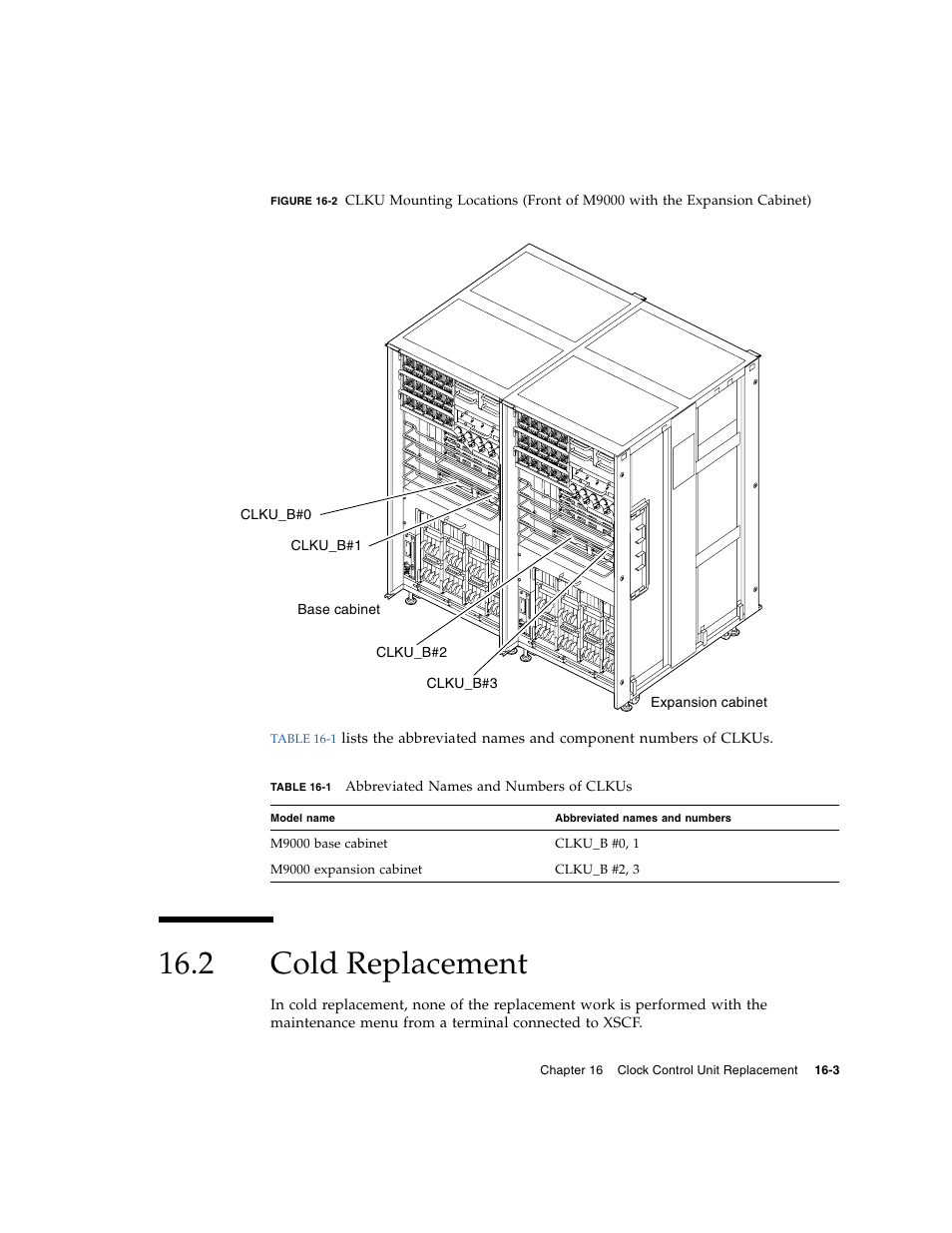 2 cold replacement, Cold replacement, Figure 16-2 | FUJITSU SPARC ENTERPRISE M8000 User Manual | Page 323 / 514