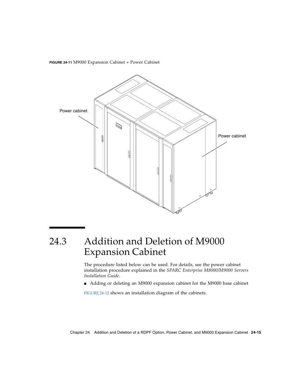 3 addition and deletion of m9000 expansion cabinet, Addition and deletion of m9000 expansion cabinet | FUJITSU SPARC ENTERPRISE M8000 User Manual | Page 429 / 514