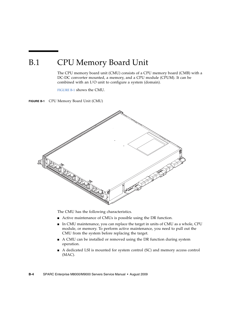 B.1 cpu memory board unit, Cpu memory board unit | FUJITSU SPARC ENTERPRISE M8000 User Manual | Page 450 / 514