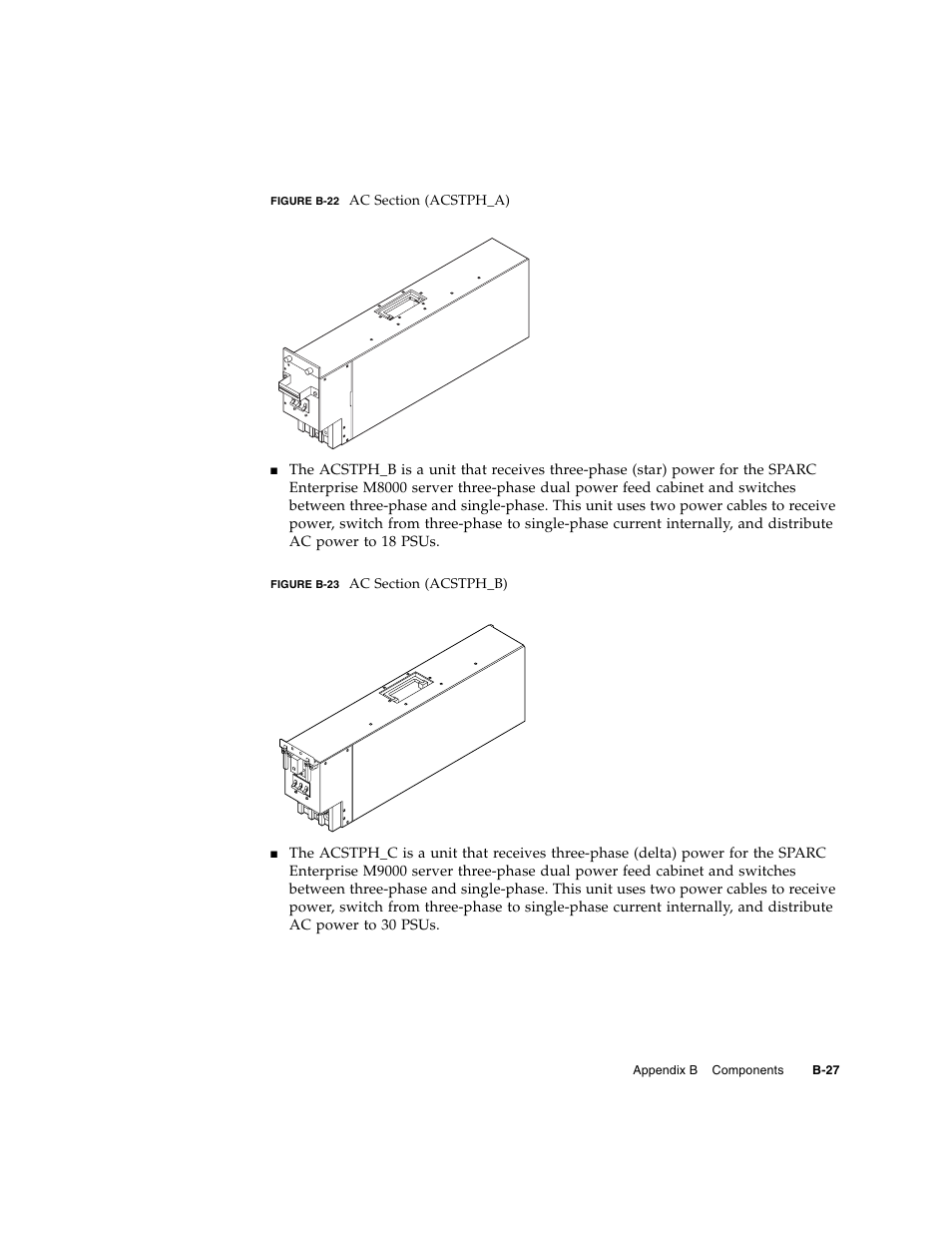 Figure b-22, Figure b-23 | FUJITSU SPARC ENTERPRISE M8000 User Manual | Page 473 / 514