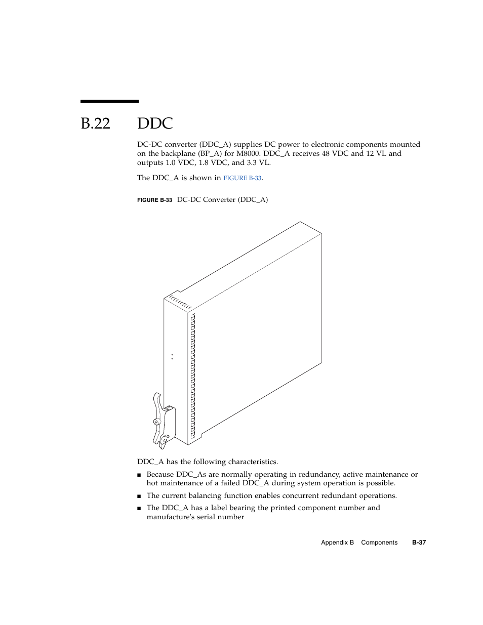 B.22 ddc, B.22, B–37 | FUJITSU SPARC ENTERPRISE M8000 User Manual | Page 483 / 514